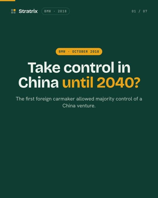 BMW: BMW bet on China with a contract that runs to 2040.