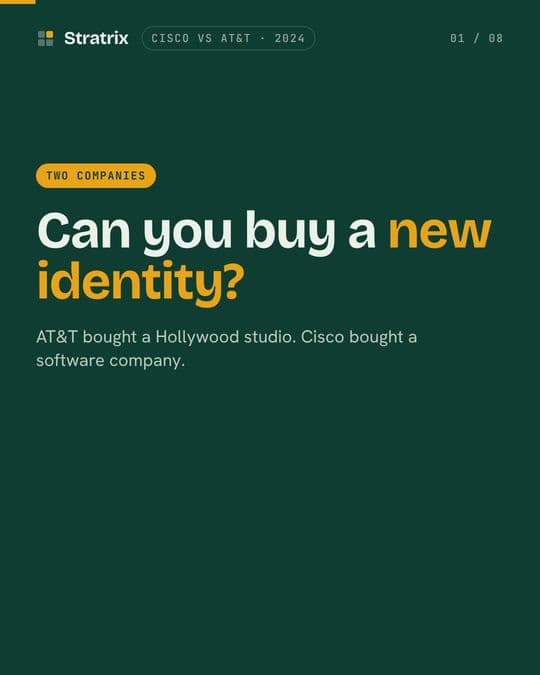 Cisco vs AT&T: AT&T and Cisco both bought a new identity. One already gave it back.