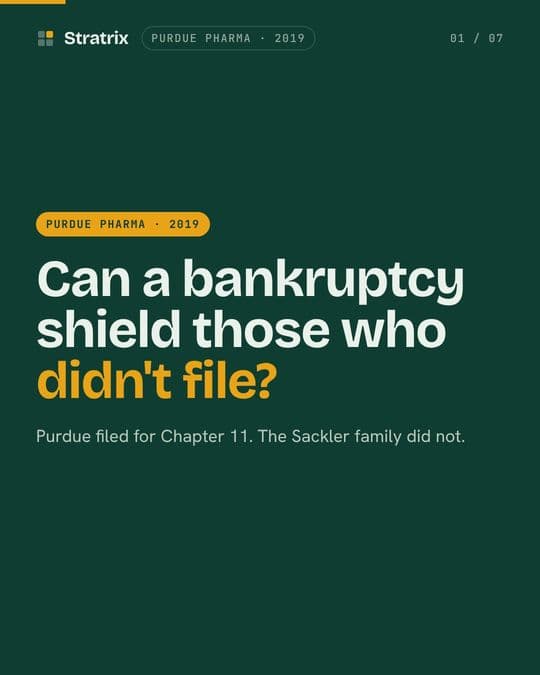 Purdue Pharma: The Sacklers tried to use Purdue's bankruptcy as a shield. It failed 5–4.