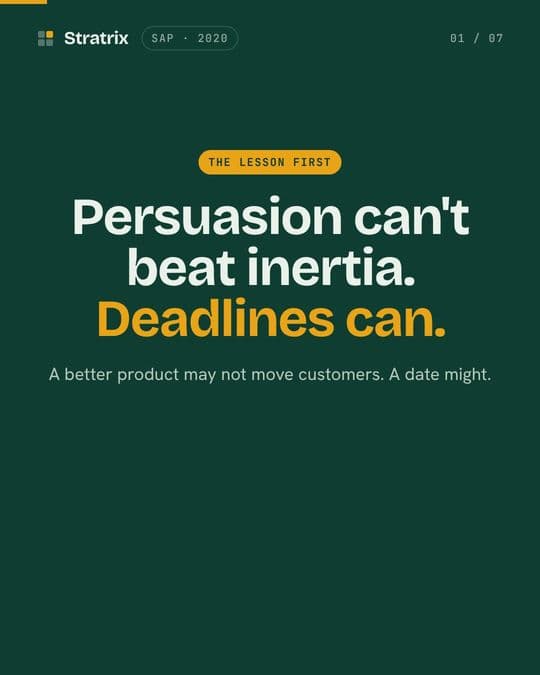 SAP: SAP couldn't persuade customers to move. So it set a date.