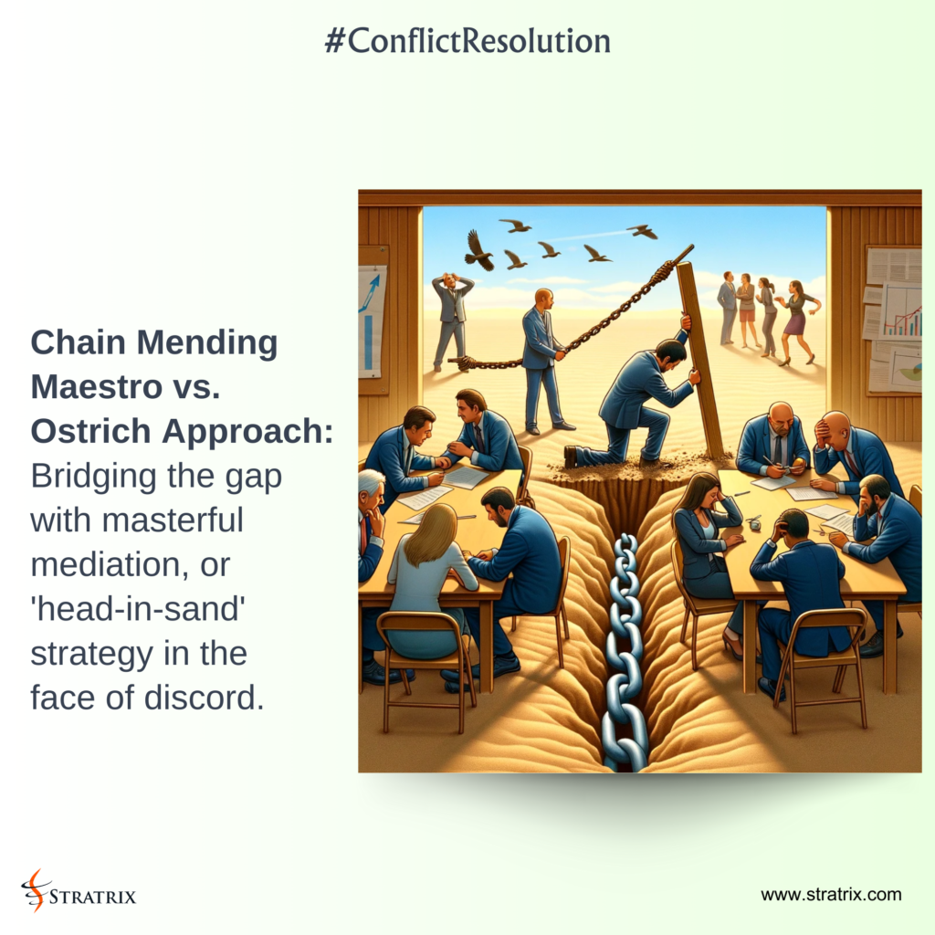 Chain Mending Maestro vs. Ostrich Approach