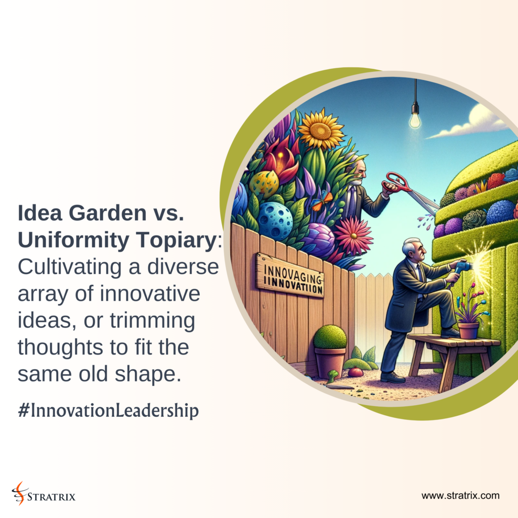 Idea Garden vs. Uniformity Topiary