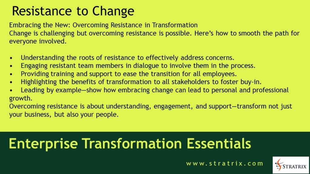 Resistance to Change