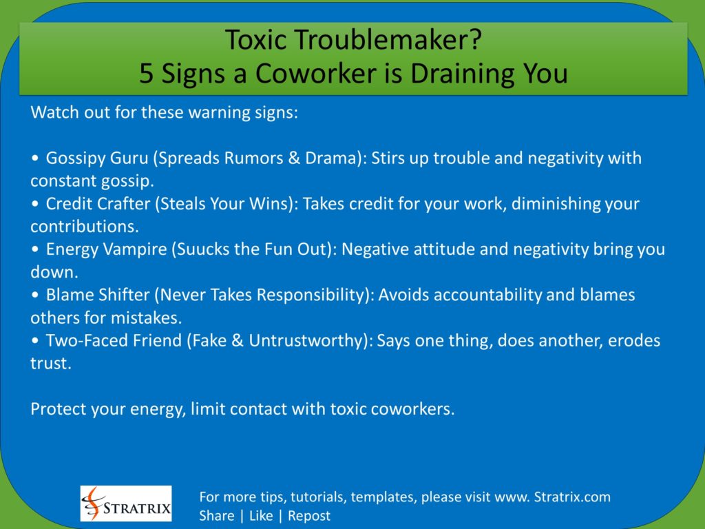 Toxic Troublemaker? 5 Signs a Coworker is Draining You