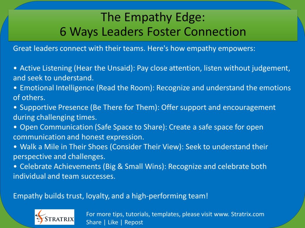 The Empathy Edge: 6 Ways Leaders Foster Connection