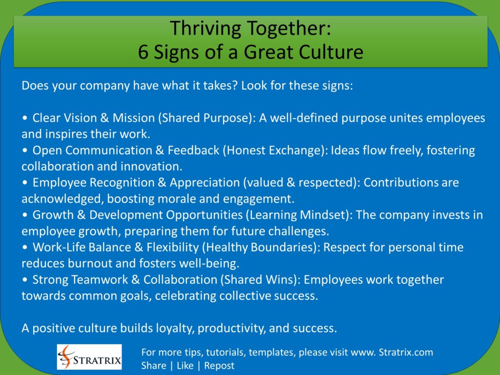 Thriving Together: 6 Signs of a Great Culture