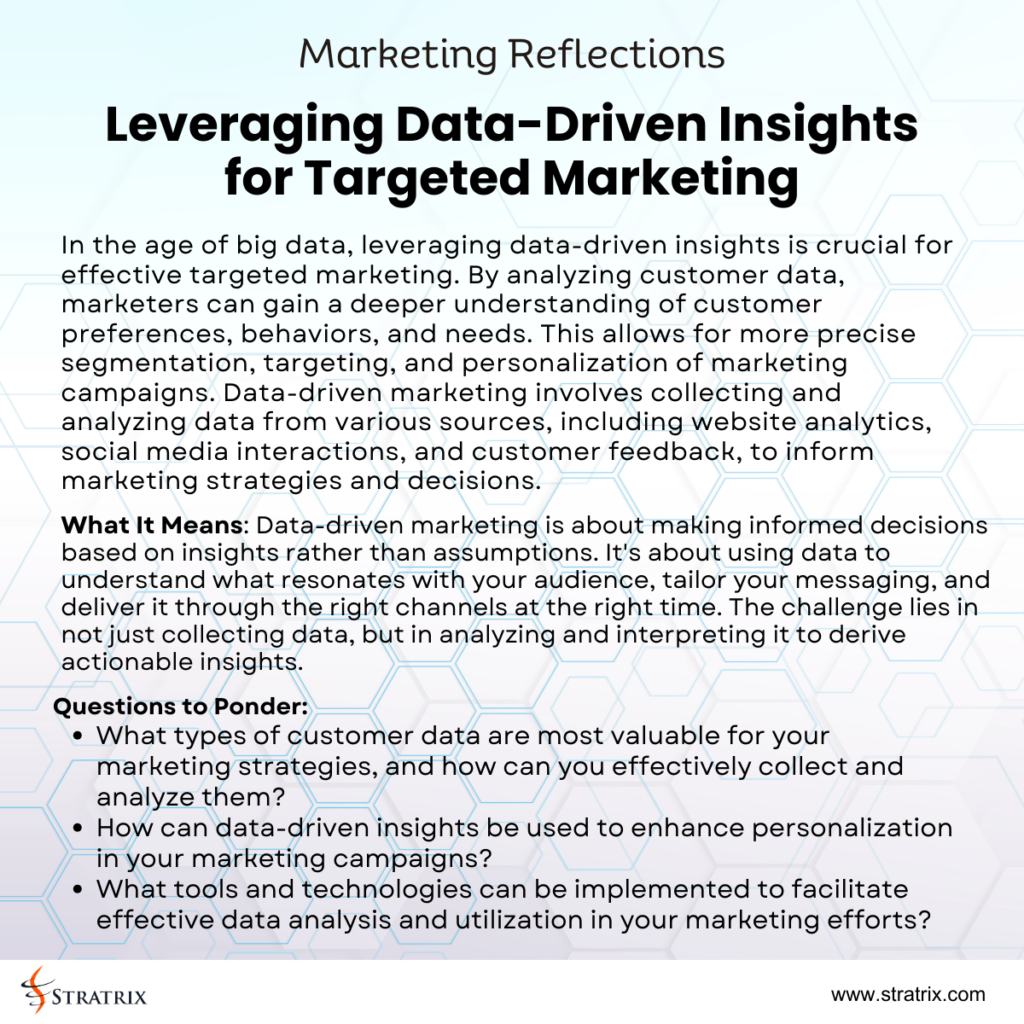 Leveraging Data-Driven Insights for Targeted Marketing