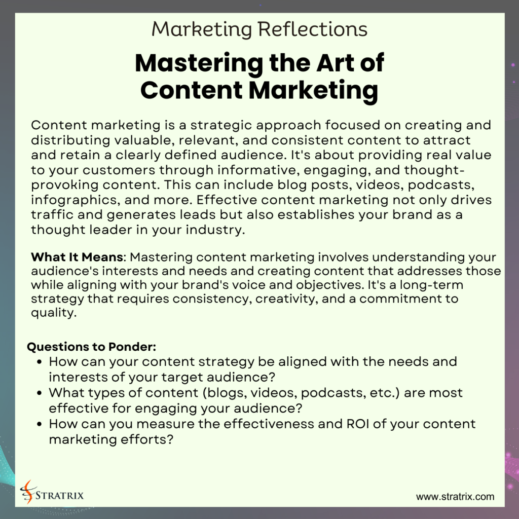 Mastering the Art of Content Marketing