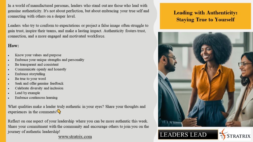 Leading with Authenticity: Staying True to Yourself