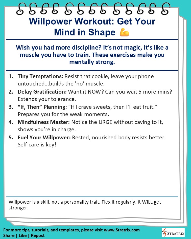 Willpower Workout: Get Your Mind in Shape 💪