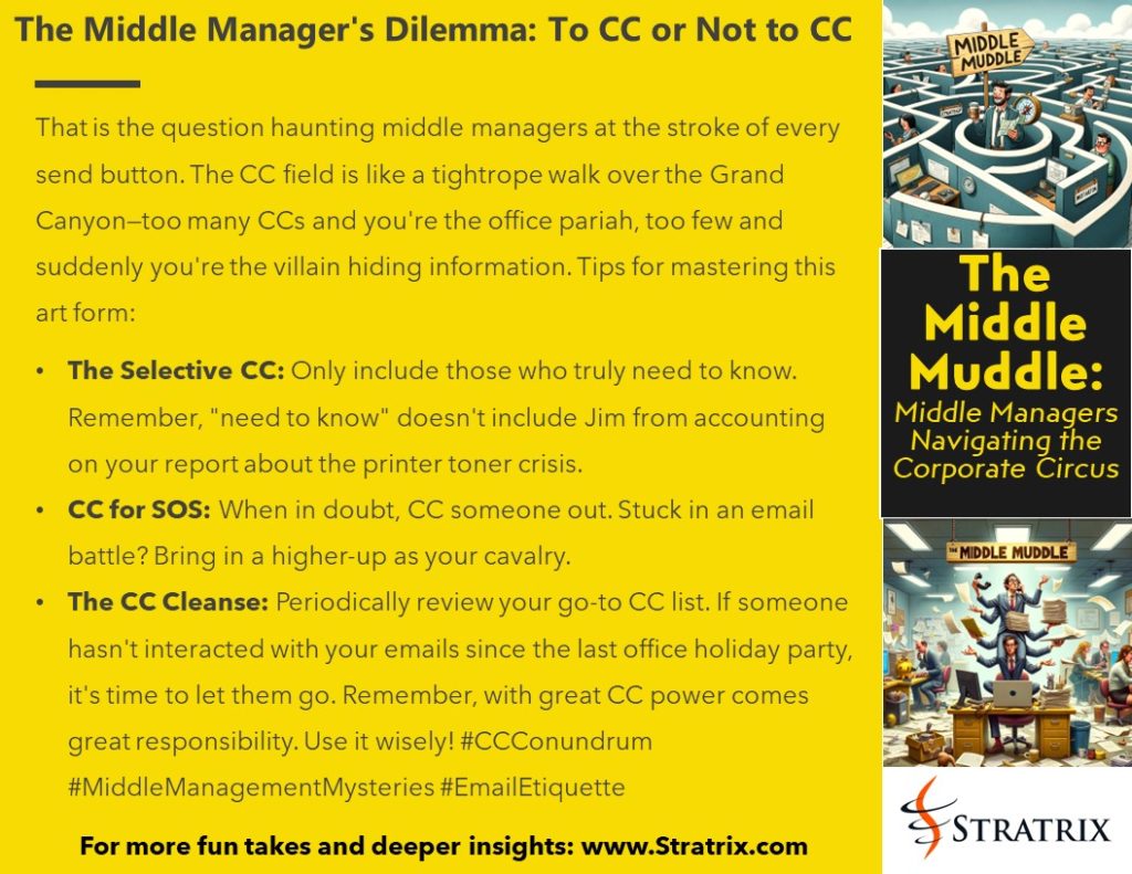 The Middle Manager's Dilemma: To CC or Not to CC